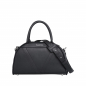 Preview: Henkeltasche als Crossbody Tasche aus Nappaleder Schwarz